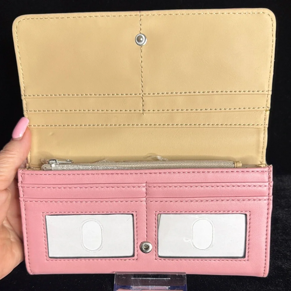 Nine West Blush Pink Bow Wallet